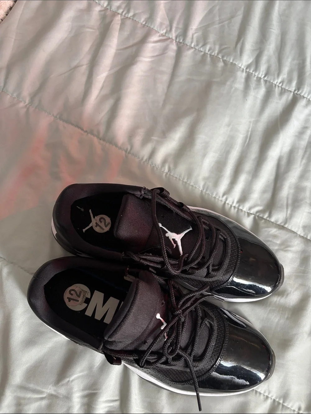 Jordan Men’s Black and White Low-Top Sneakers with Jumpman Logo
